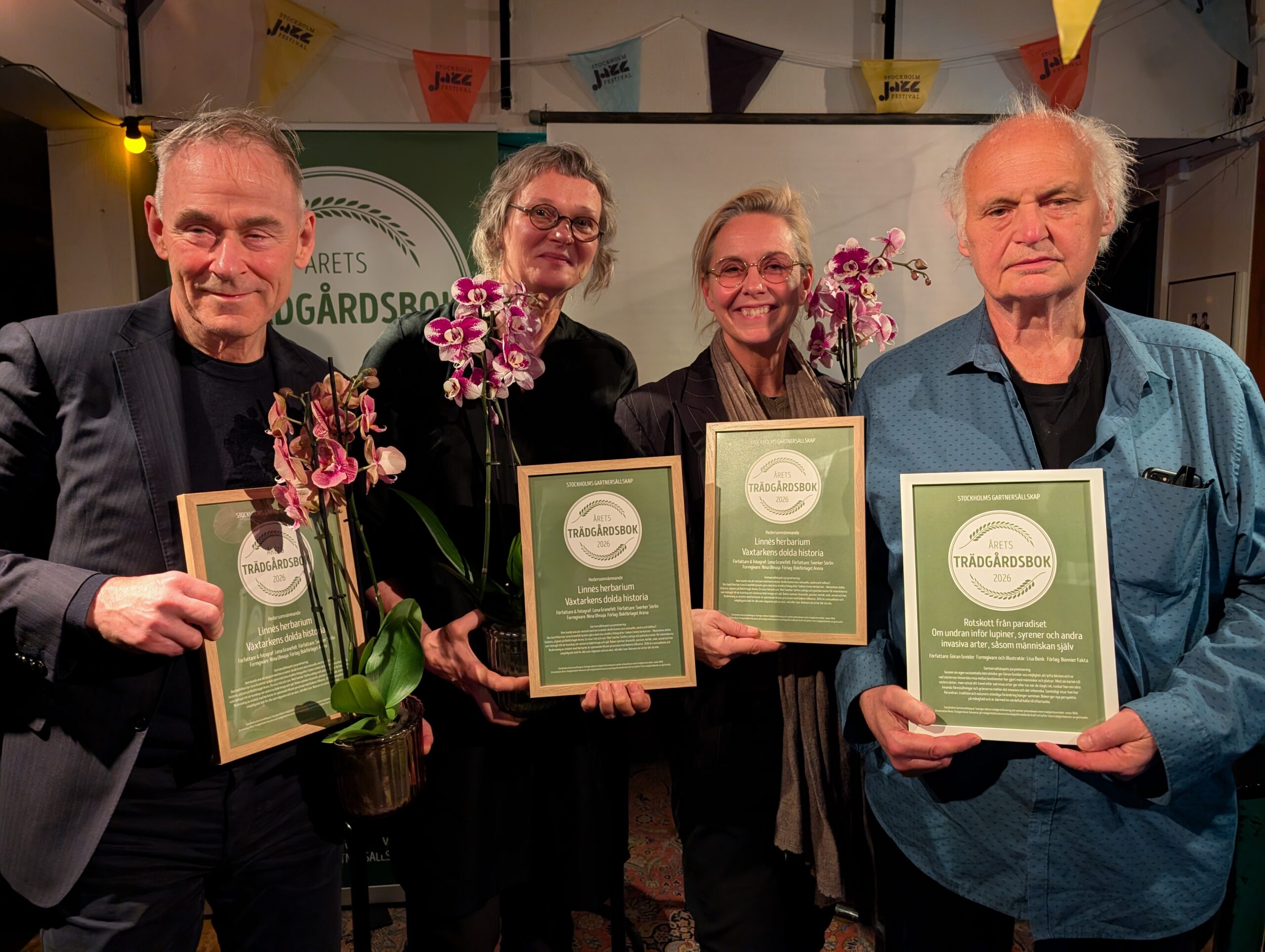 Sverker Sörlin, Nina Ulmaja, Lena Granefelt och Göran Greider. Sverker Sörlin, Nina Ulmaja, Lena Granefelt och Göran Greider.